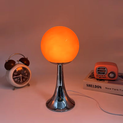 Glass round Home Table Lamp Room Decoration Hotel Bedside Desk Lamps Girl Bedroom Atmosphere Lighting Night Light Desktop Lamp