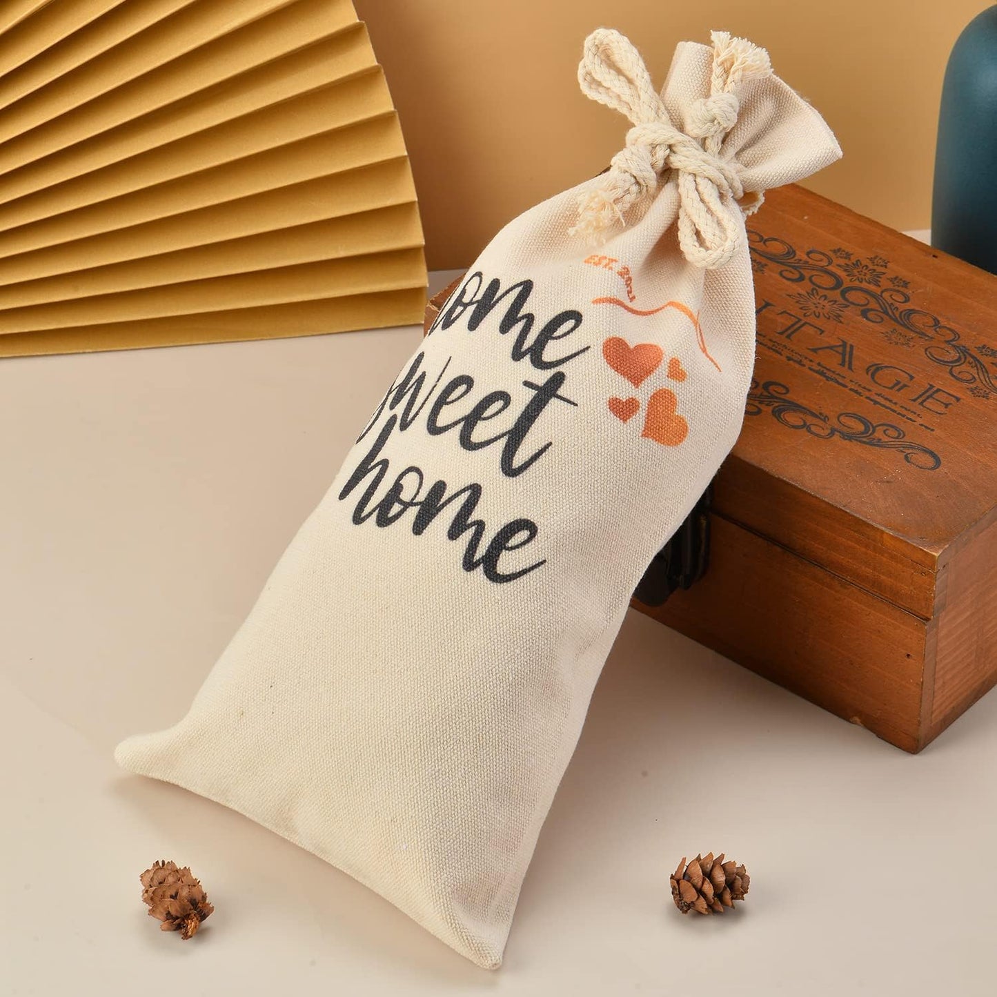 New Home Owner Housewarming Gift for First Home Closing Gift - Home Sweet Home 2021 Wine Bag and Keychain