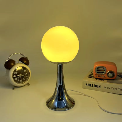 Glass round Home Table Lamp Room Decoration Hotel Bedside Desk Lamps Girl Bedroom Atmosphere Lighting Night Light Desktop Lamp