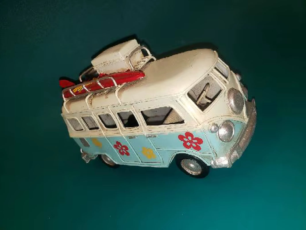 Creative Handmade Home Accessories, Wrought Iron Handicrafts Iron Retro Home Furnishing Bus Classic Buses